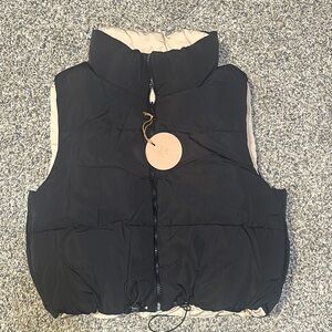 Reversible Black Puffer Vest